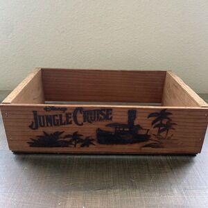 Disney Jungle Cruise Wooden Crate Rustic Adventureland Decor Disney Storage Box‎